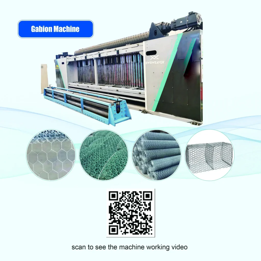 Gabion mesh weaving machine